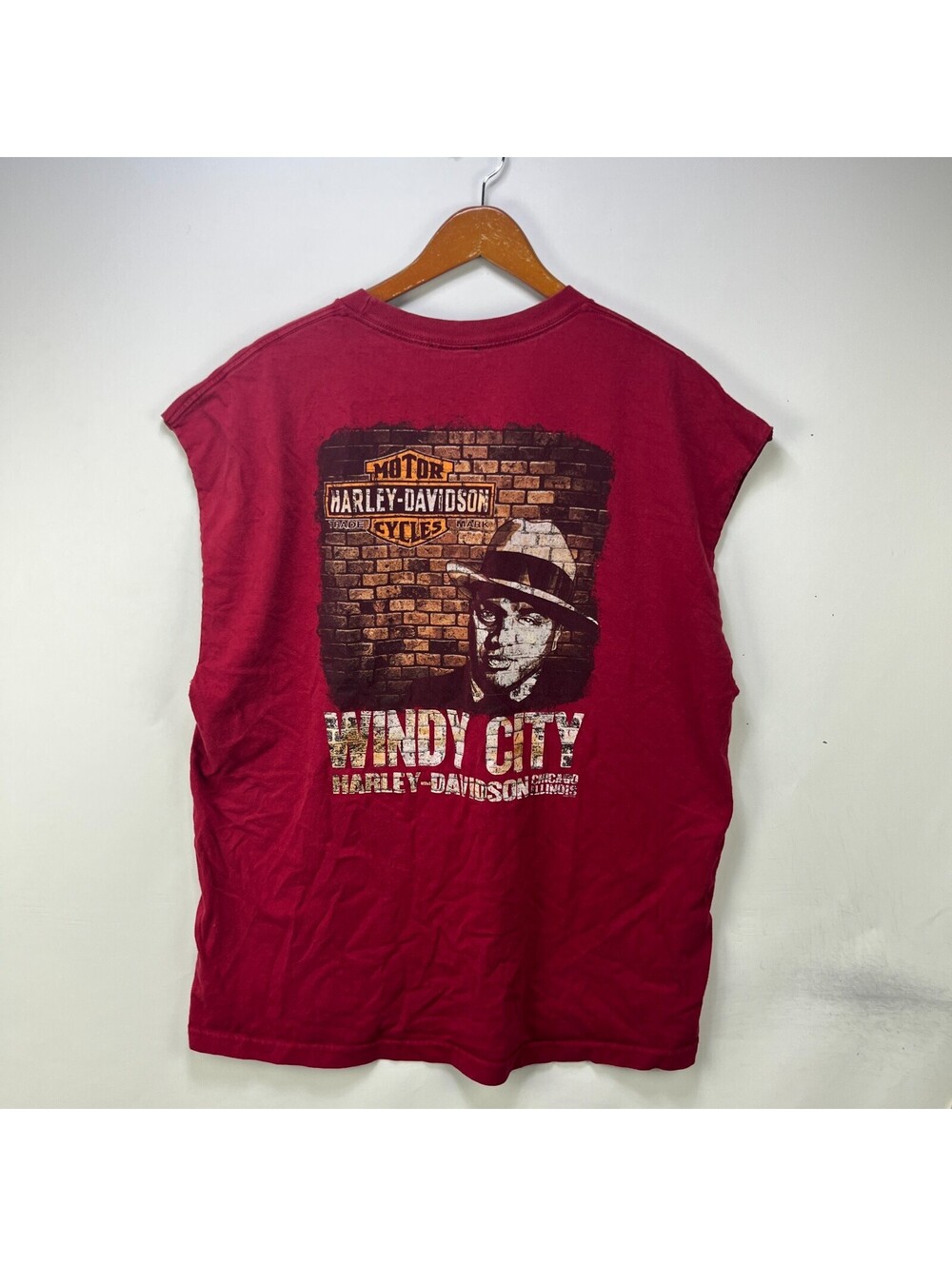 Vintage Harley‑Davidson Al Capone Chicago Shirt 2XL